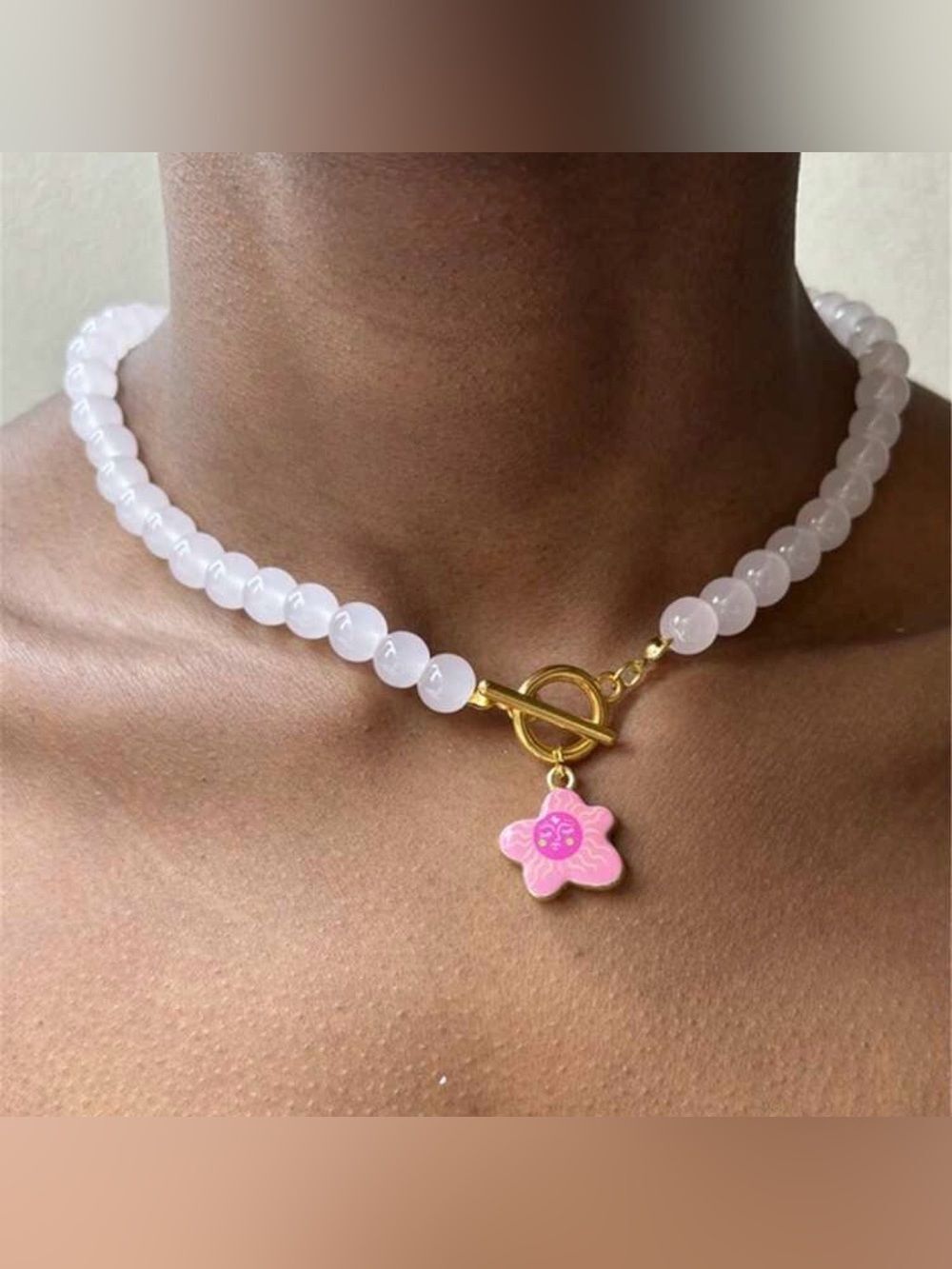 Bohoโflower necklace Q1201